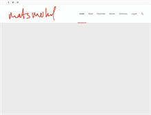 Tablet Screenshot of matsmerkel.com